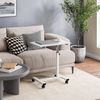 Solid-Top Height Adjustable Mobile Laptop Computer Desk Cart Ergonomic Home Offi