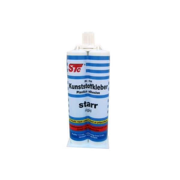 STC 2K PUR Kunststoffkleber starr 50 ml Kfz Industriekleber Kunststoffreparatur