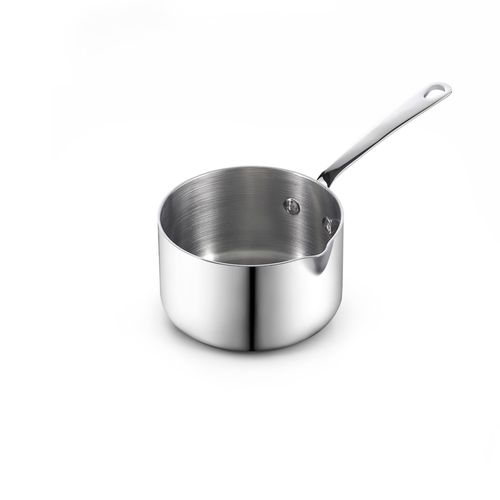 Cooks Standard Stainless Steel Butter Warmer 0.46 QT, Multi-Ply Clad Small Sauce Pan, 440ml Mini Butter Chocolate Milk Melting Pot with Pour Spout Cooking Pot ideal for Chefs, Baristas