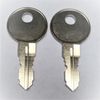 (2) LEER Truck Cap All Metal Replacement Keys Cut To Key Code 009