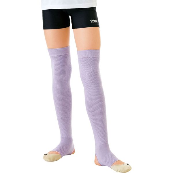 SASAKI JF TJ-130 Gymnastics/Rhythmic Gymnastics Over Knee Leg Warmer Junior RRK (Lilac)