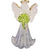 Just Willow Object Angel Bell Small Clover Blue Dress Angel Figurine Glass 890005