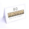 Scrabble Birthday Cards (80th Birthday Card)