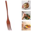 Angoily Wooden Fork, Long Handle Mixing Fork, Dinner Fork for Salad BBQ Dessert Vegetable