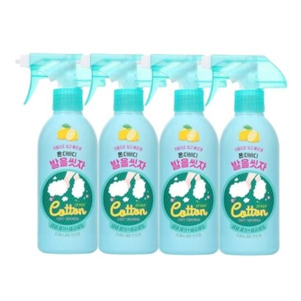 On the Body Wash Your Feet Cotton Foot Shampoo Lemon Scent 385ml x 4_MC