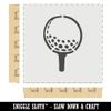 Golf Ball on Tee Wall Cookie DIY Craft Reusable Stencil - 5.5 Inch