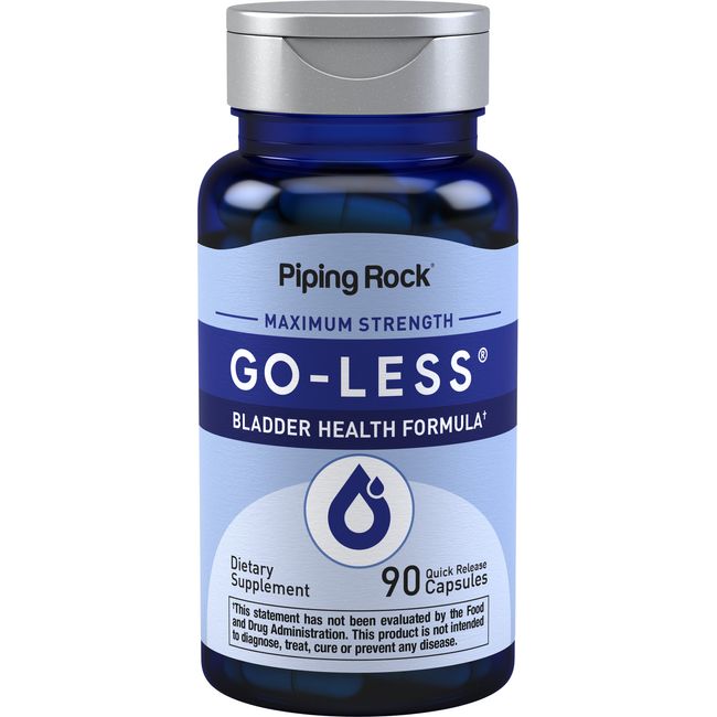 Bladder Control Pills | 90 Capsules | Go Less Bladder | Non-GMO | by Piping Rock