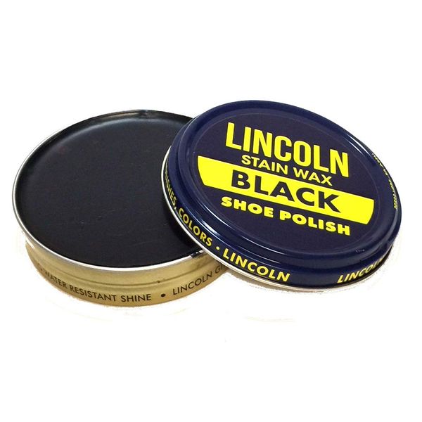 Lincoln Stain Wax Shoe Polish 2 1/8 Oz Color - Black