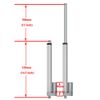 DC 12V 12" inch Linear Actuator W/ Wireless Remote Controller for Electric Power