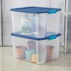 18 Gal Latch and Carry, Stackable Storage Bin with Latching Lid, Plastic Contain