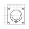 Squash Court Handle 89 x 89 x 3mm (Bronze)