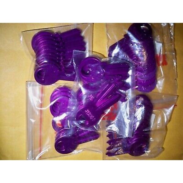 M-1 (PURPLE) LIGHTWEIGHT ALUMINUM COLORED KEY BLANKS (50 COUNT) "BLOWOUT SALE"