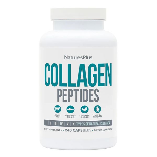Natures Plus Collagen Peptides 6 Sources Multi-Collagen 240 Caps