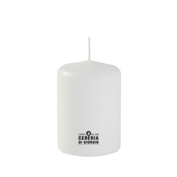 Kerze Durchmesser 7 cm Höhe 10 cm - Weiß