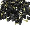 Skywalker Single Cable Flexible Screw Clips (100 Pack, Screw Depth: 7/8", Black)