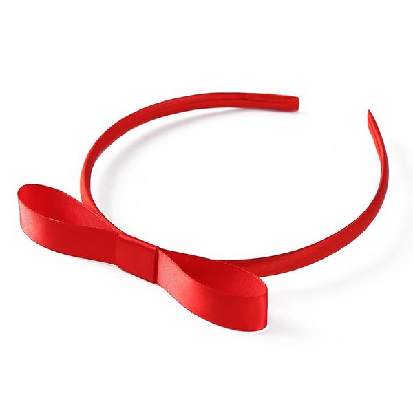 ZKFSIE Red Bow Headband for Girls Women, Cute Hair Bow Knotted Hair Hoop, World Book Day Party Cosplay Costume Accessories for Matilda