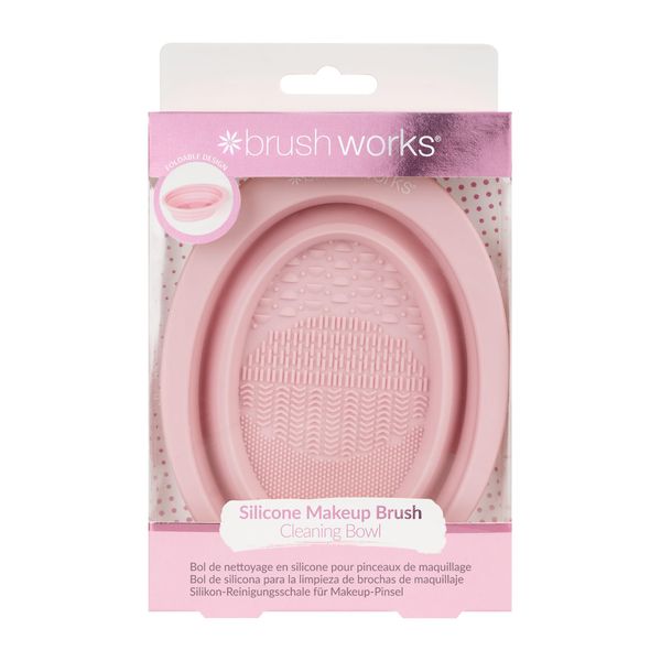 Brushworks Silicone Makeup Brush Cleaning Bowl