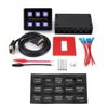 6 Gang Switch Panel,12V / 24V Touch Screen Control Panel Box LED Switch Panel for Car Boat