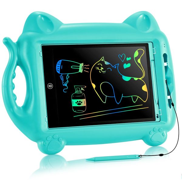 Magnetische Maltafel Zaubertafel,PINKCAT Kinderspielzeug ab 1 2 3 4 5 6 Jahre Magnettafel Kinder Malen LCD Tafel Malpad Reise Spielzeug Schreibtafel Elektronisch 12 Zoll Zeichentafeln Magnetspiel