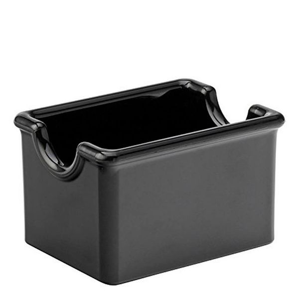 Carlisle FoodService Products Sugar Caddy for Kitchens, Plastic, 20 Packets, Black, Small