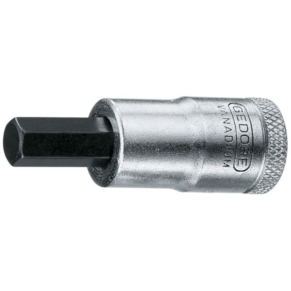 Gedore IN305 Screwdriver bit Socket 3/8 5X 47 mm 6 hex Screws, Silver