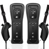 Wii Remote Controller and Nunchuck, Wireless Wii Remote Control Wii Remote Plus Controller with Nunchuck with Silicone Case Wrist Strap for Wii/Wii u Controller (without Motion Plus)