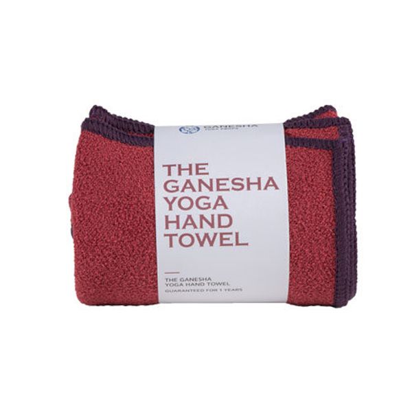 Ganesha Yoga Props The Ganesha Yoga Hand Towel Double Pack, Red