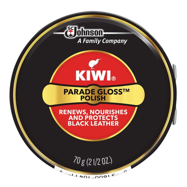 Kiwi Parade Gloss Shoe Polish - Black - 2.5 oz. - Large