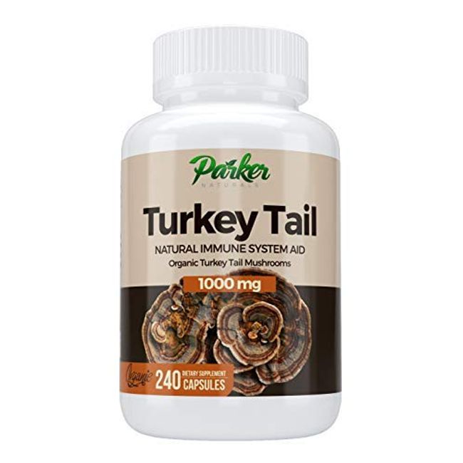 Parker Naturals Premium Organic Turkey Tail Mushroom Capsules Supports Immune System Health. Nature's Original Superfood. 240 Capsules …