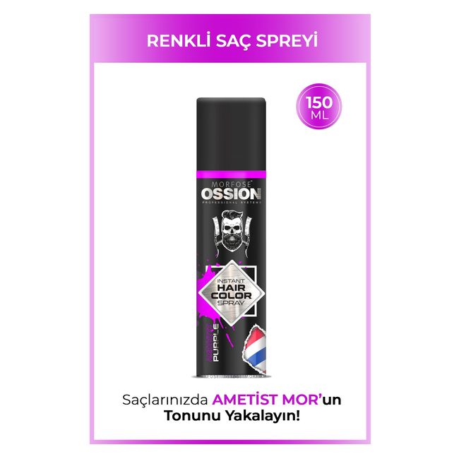 Ossion Premium Barber Line Mor Renkli Saç Spreyi 150 ml