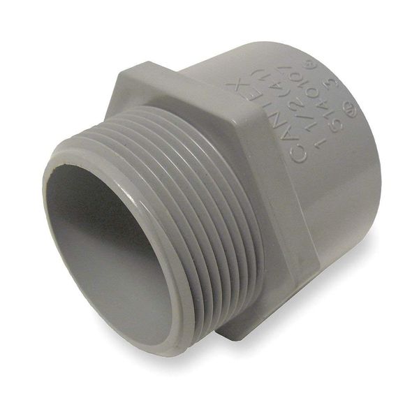 Male Adapter, 1-1/2 In Conduit, PVC