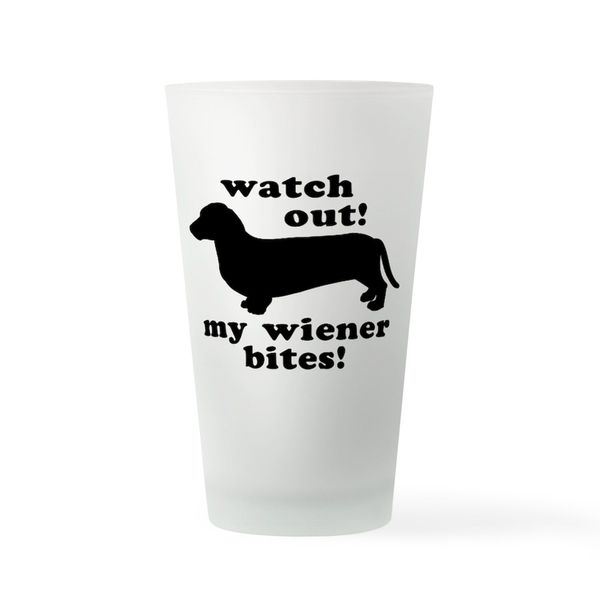 CafePress Bites Pint Glass, 16 oz. Drinking Glass