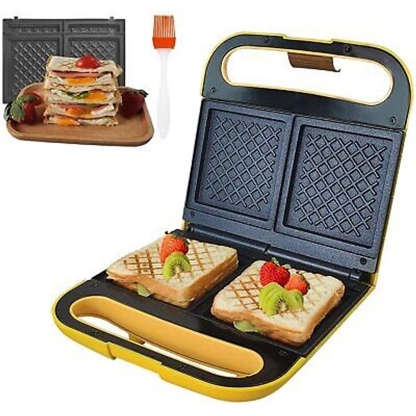 and Home Sandwich Maker Toaster Panini Press Grill with Nonstick Pans and Coo...