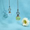PATIKIL Ceiling Fan Pull Chain, 2 Pack 12" Decorative Crystal Pendant Chain Extender Charm Extension Pull String for Ceiling Fans Light Lamp, Clear