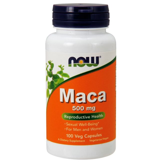 NOW Foods Maca 500 mg, 100 Veg Capsules