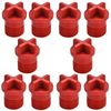 10Pcs Light Socket Safety Cap, Light Bulb Socket Cover, Outdoor Plug Cover, Cap for String Lights, Recessed and Standard Light Sockets (Red)
