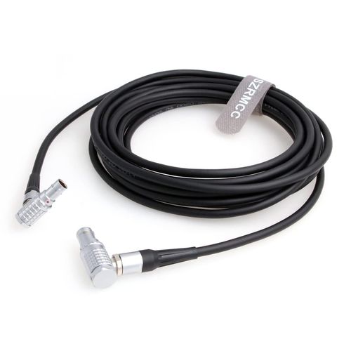 SZRMCC Extended Wired Control Cable for DJI Ronin Tethered Control Handle 6 Pin to 6 Pin Communication Expansion Port for DJI Ronin RS2 (50cm, Right Angle 6 Pin-Right Angle 6 Pin)