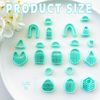 TAINSKY Organic Shape Clay Earring Cutters, 14 Pcs Boho Polymer Clay Cutters