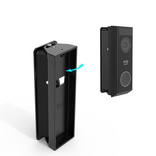 Adjustable Doorbell Mount for eufy Security Video Doorbell E340, 0-35 Degree Left/Right Angle Mount Compatible with eufy E340 Doorbell for Easier Motion Detection