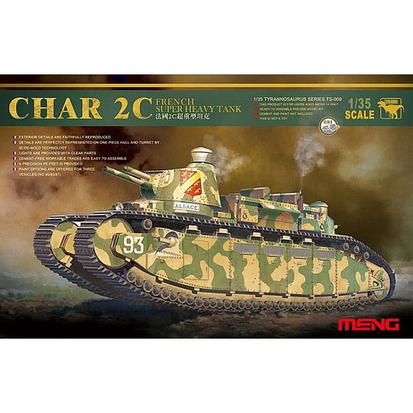 Meng "Model 1:35 French Super Heavy Tank Char 2C Kit (Multi-Colour)