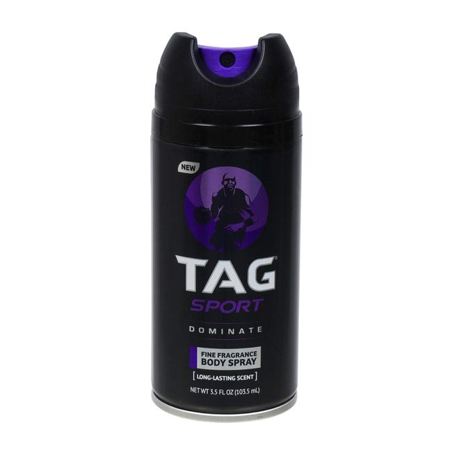 TAG Sport Body Spray 3.5 Oz Dominate (4 Pack)