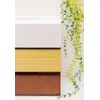Ikeda 50372 Stylish Wave Tissue Box, White