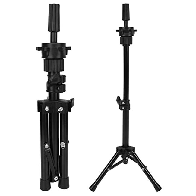 Wig Stand Tripod Wig Head Stand Mannequin Head Stand, Adjustable