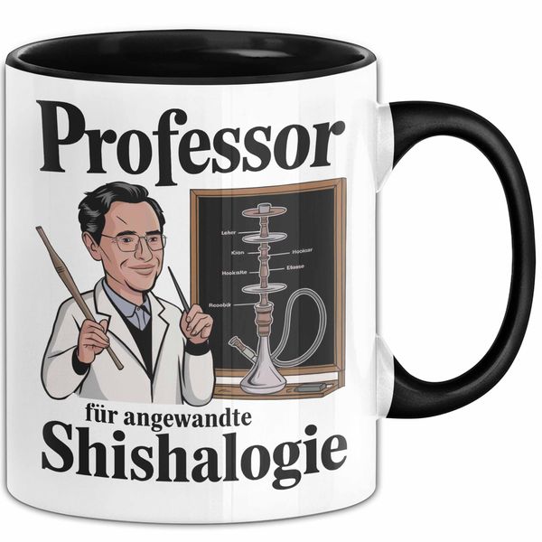 Shisha Lover Mug Professor for Applied Shishalogy (Black)