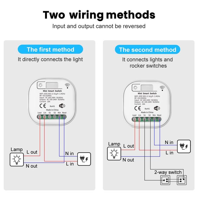 Tuya Smart WiFi and Rf Light Switch 433MHz Kinetic Wall Switch No Battery  Need Wireless Remote Control Timing 220V 16A for Alexa