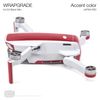 Wrapgrade Skin Compatible with DJI Mavic Mini | Accent Color (Japan RED)