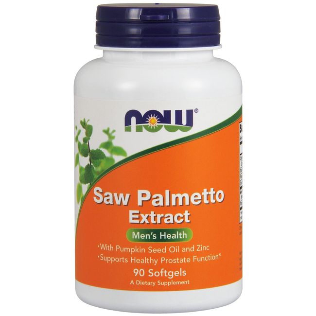 NOW Foods Saw Palmetto Extract, 80 mg, 90 Softgels