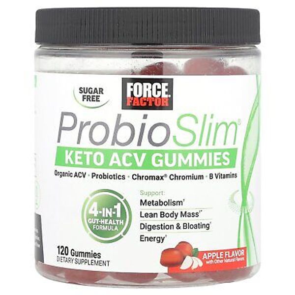 ProbioSlim®, Keto ACV Gummies, Apple, 120 Gummies