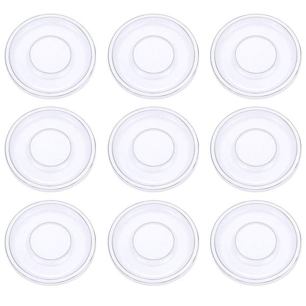 50 Pieces Clear Round Lash Tray Holder Plastic False Eyelash Tray Circle for False Eyelash Storage Case Packaging Box Cosmetic Container