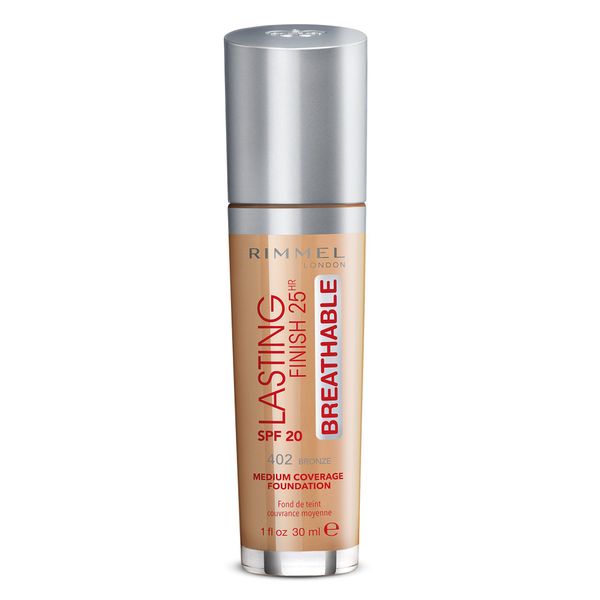 Rimmel London Lasting Finish Breathable Foundation, Spf 20, 402 Bronze
